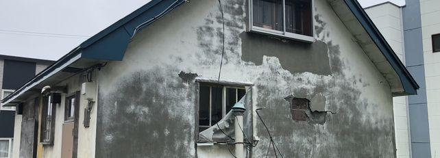 連棟住宅の端の住戸のイメージ