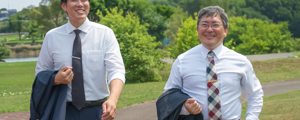 東住吉区の物件を調査する株式会社GEEZの担当者