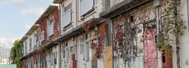 連棟住宅の中間住戸のイメージ